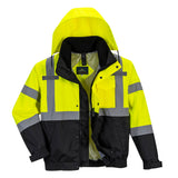 Portwest 3in1 S365 Warnschutz Pilotenjacke gelb/schwarz – gelb