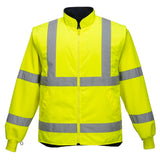 Portwest S766 Warnschutz Winterjacke 5in1 – gelb/marine