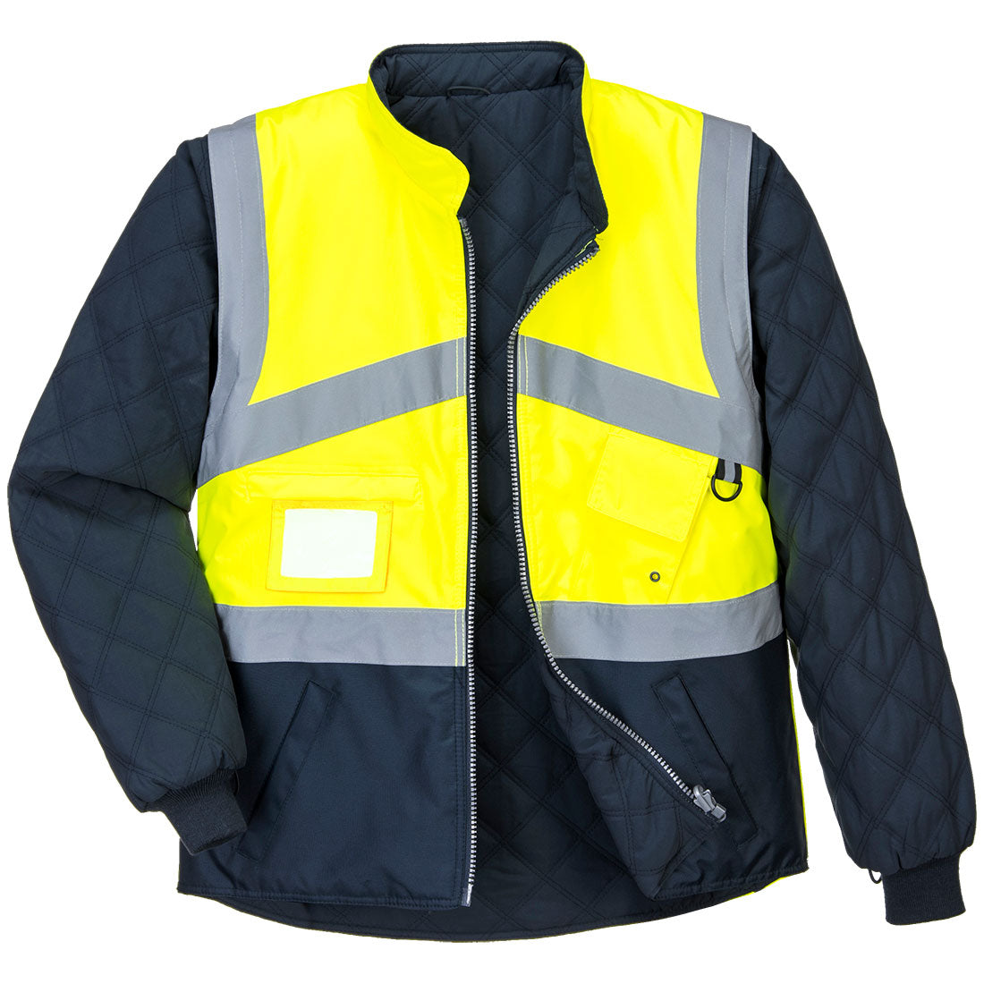 Portwest S769 Warnschutz Wendejacke – gelb/marine