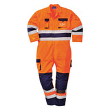 Portwest Nantes Warnschutz Overall – orange/marine