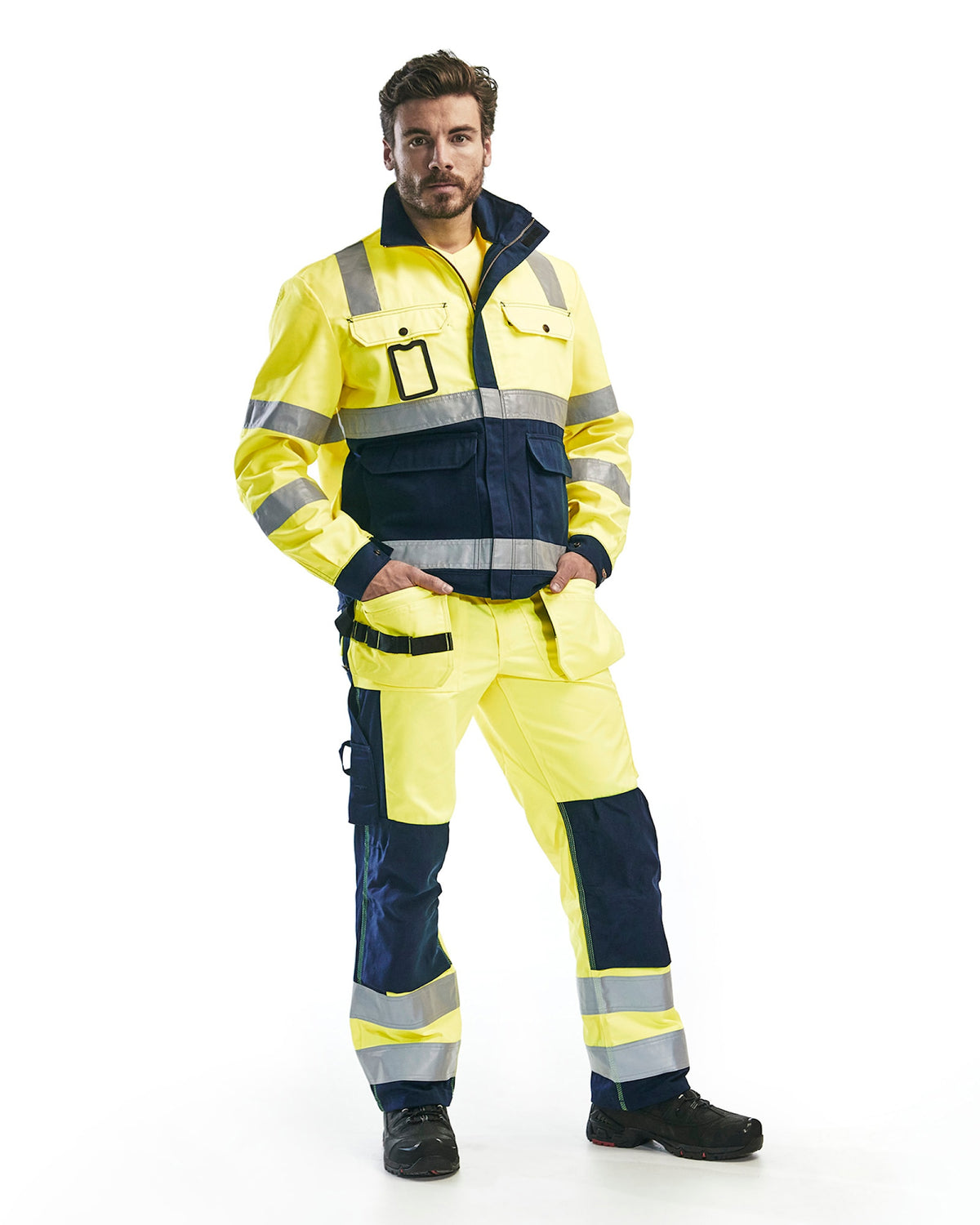Blåkläder 4023 Warnschutz-Bundjacke – gelb/marine