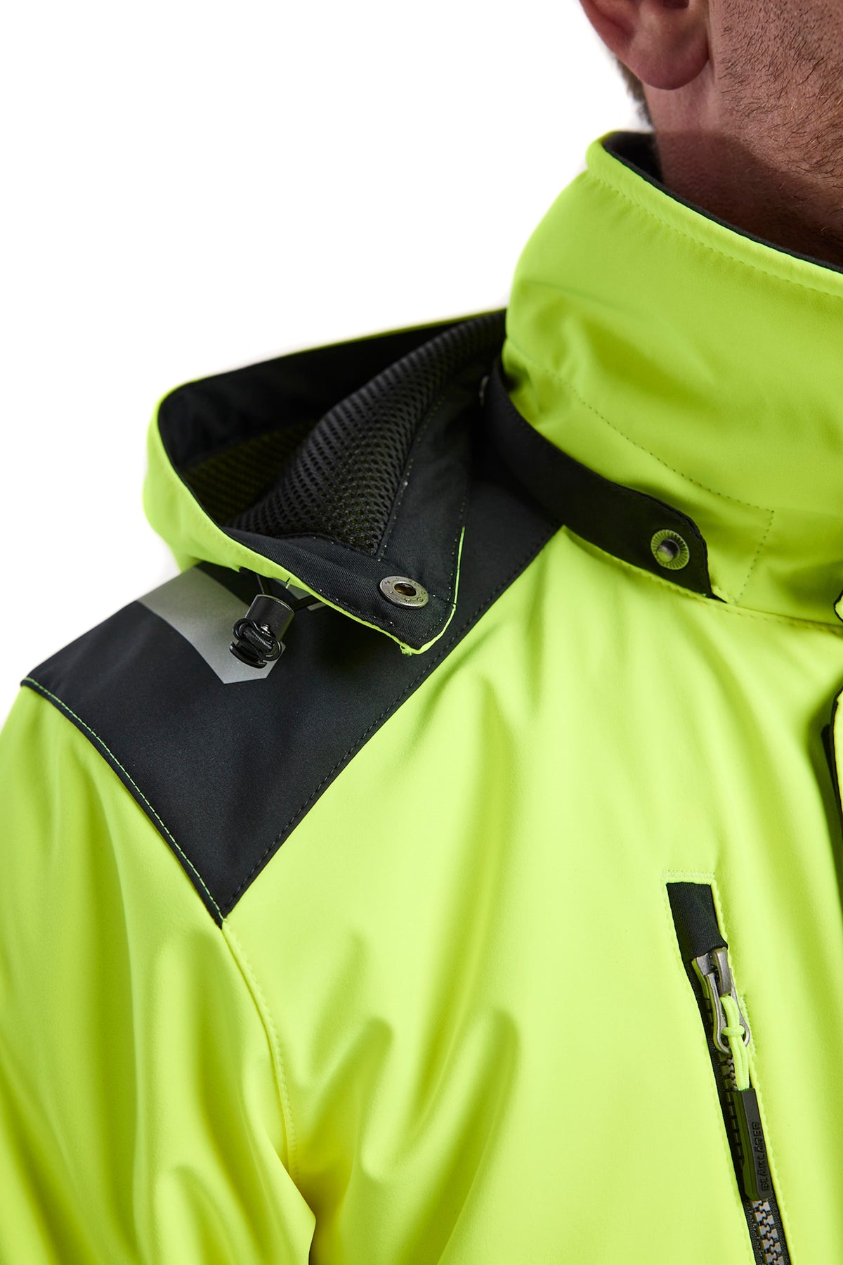 Blåkläder 4400 Blakläd Warnschutz Shoftshell Winterjacke – gelb/schwarz