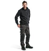Blåkläder 3365 Sweater mit Half-Zip – schwarz