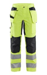 Blåkläder Damen 7163 Warnschutz Handwerkerhose – gelb/schwarz