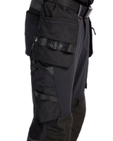 Blåkläder 1521 Stretch Handwerker-Piratenhose – schwarz/dunkelgrau