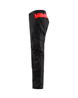 Blåkläder 1448 Industrie Stretch Bundhose – schwarz/rot