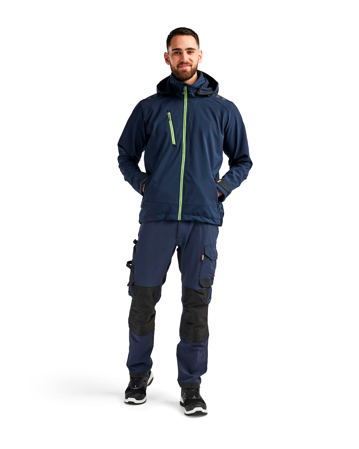 Blåkläder 4749 Softshelljacke – dunkelmarine/gelb