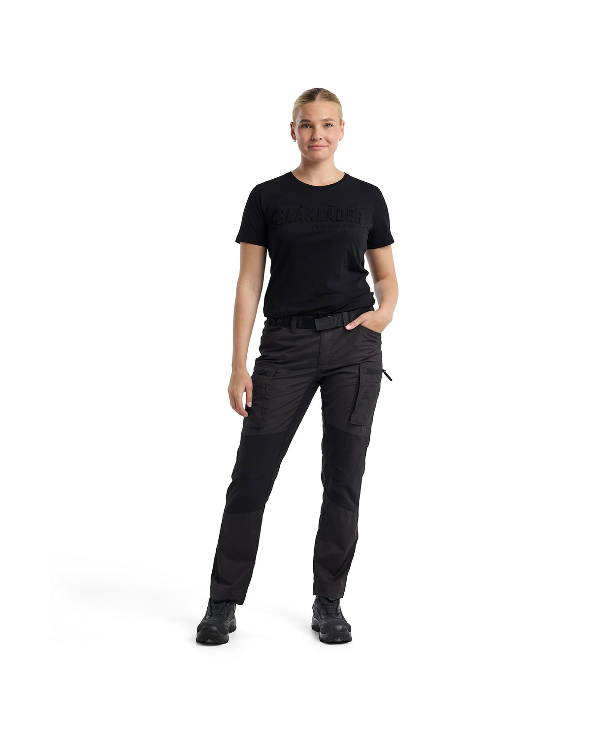 Blåkläder Damen 7159 166g/m² Stretch Servicehose – dunkelgrau/schwarz