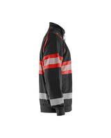 Blåkläder 3551 Warnschutz Sweatjacke Kl. 1 – schwarz/rot