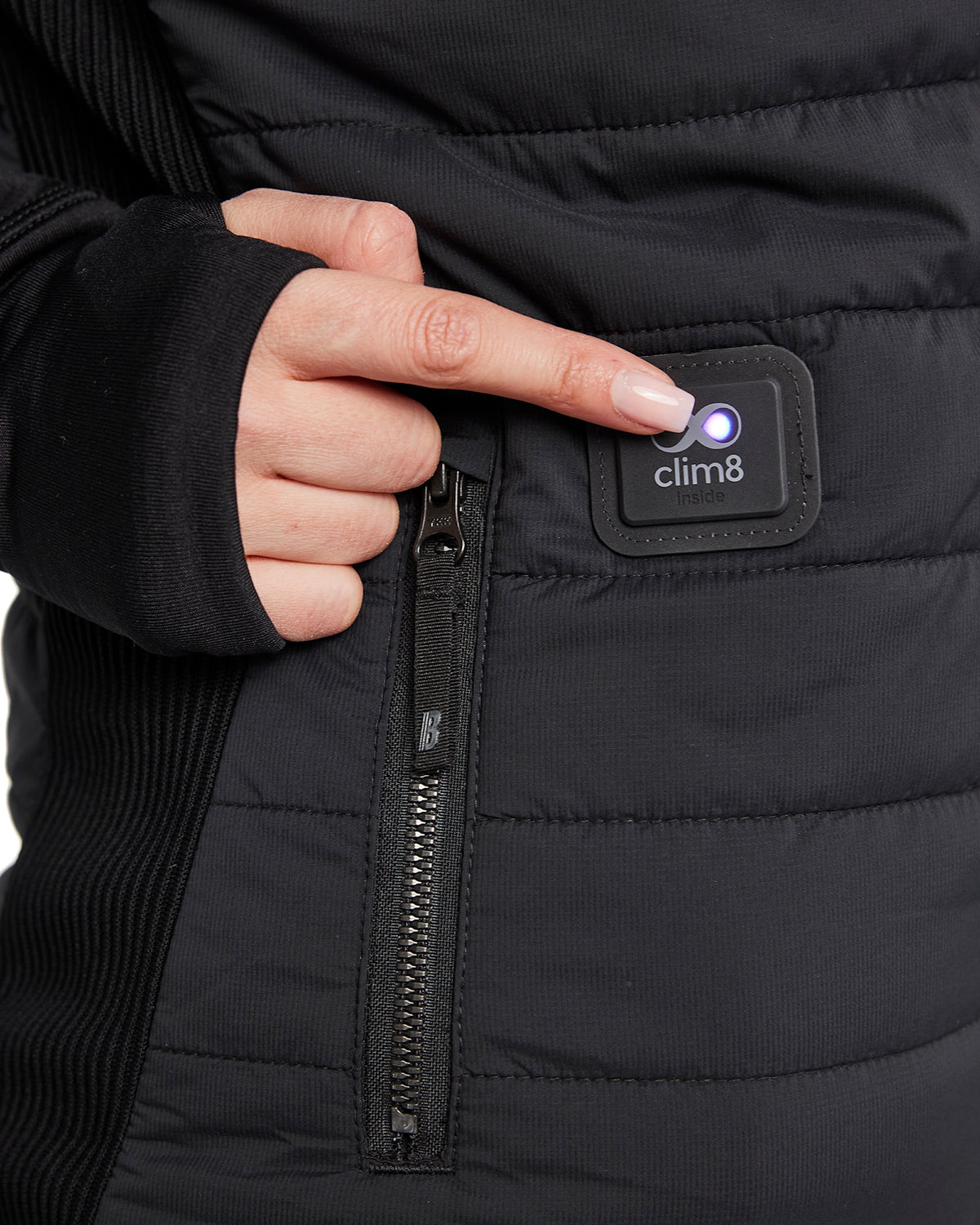 Blåkläder Damen 3881 Selbstheizen. Steppweste schwarz – schwarz