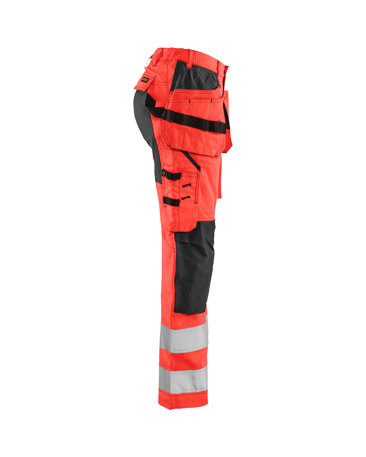 Blåkläder Damen 7163 Warnschutz Handwerkerhose – rot/schwarz
