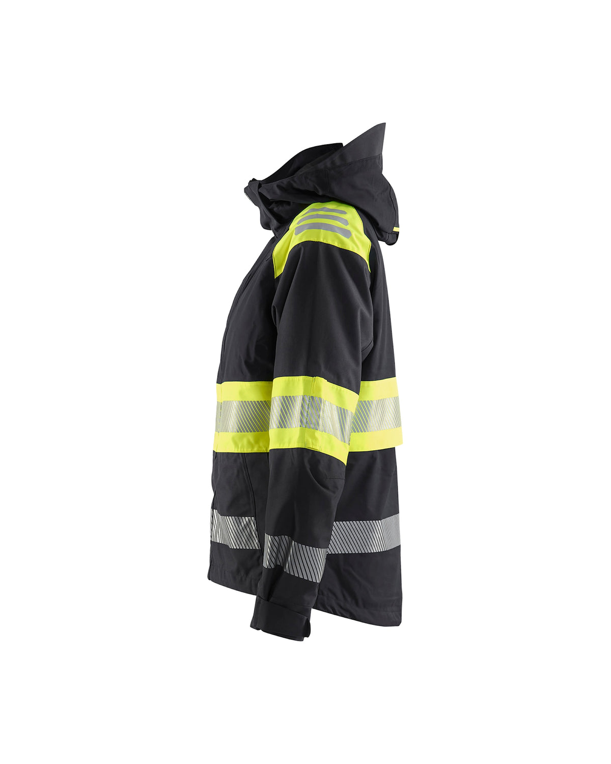 Blåkläder Damen 4430 Warnschutz Regenjacke Kl. 1 – schwarz/gelb