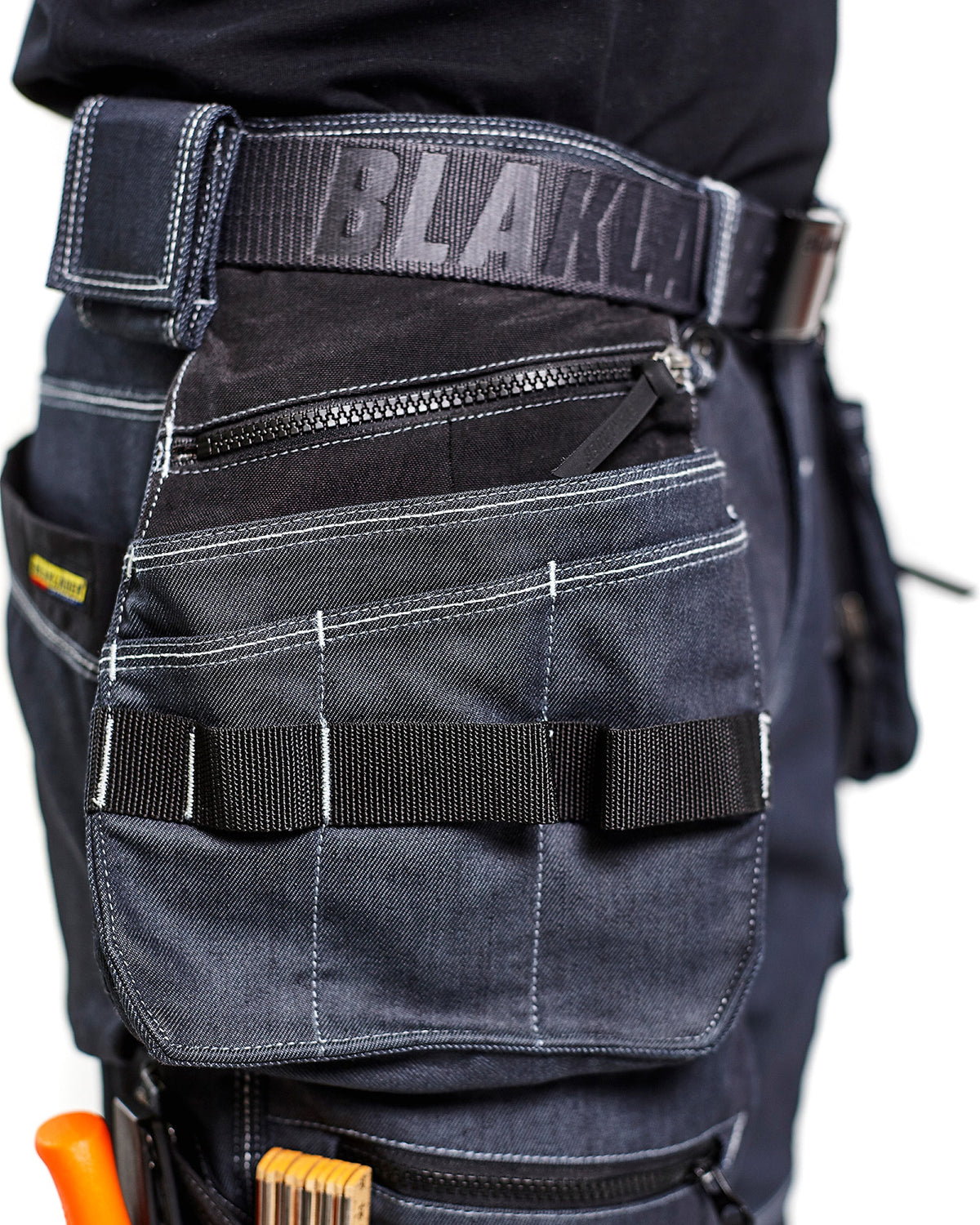 Blåkläder 1991 Jeans-Piratenhose Stretch X1900 – marine/schwarz