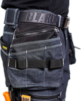 Blåkläder 1991 Jeans-Piratenhose Stretch X1900 – marine/schwarz