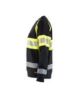 Blåkläder Damen 3409 Warnschutz Sweatshirt – schwarz/gelb
