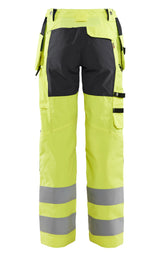Blåkläder Damen 7163 Warnschutz Handwerkerhose – gelb/schwarz