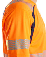 Blåkläder 3397 Warnschutz T-Shirt m. UV-Schutz – orange/marine