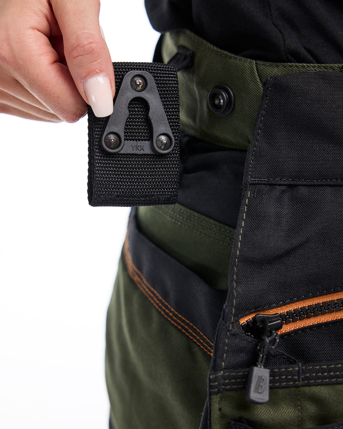 Blåkläder Damen 7175 Arbeitsshorts Striker – waldgrün/rost