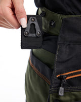 Blåkläder Damen 7175 Arbeitsshorts Striker – waldgrün/rost