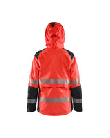 Blåkläder Damen 4436 Warnschutz Regenjacke Kl. 2 – rot/schwarz