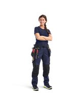 Blåkläder Damen Stretch 7170 Arbeitshose – dunkelmarine/gelb