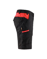 Blåkläder 1446 Industrie Stretch Shorts – schwarz/rot
