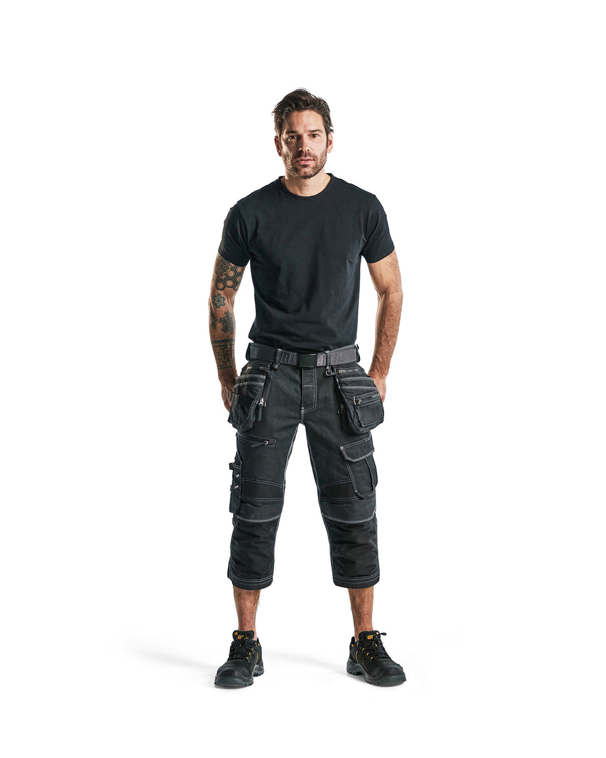 Blåkläder 1991 Jeans-Piratenhose Stretch X1900 – schwarz