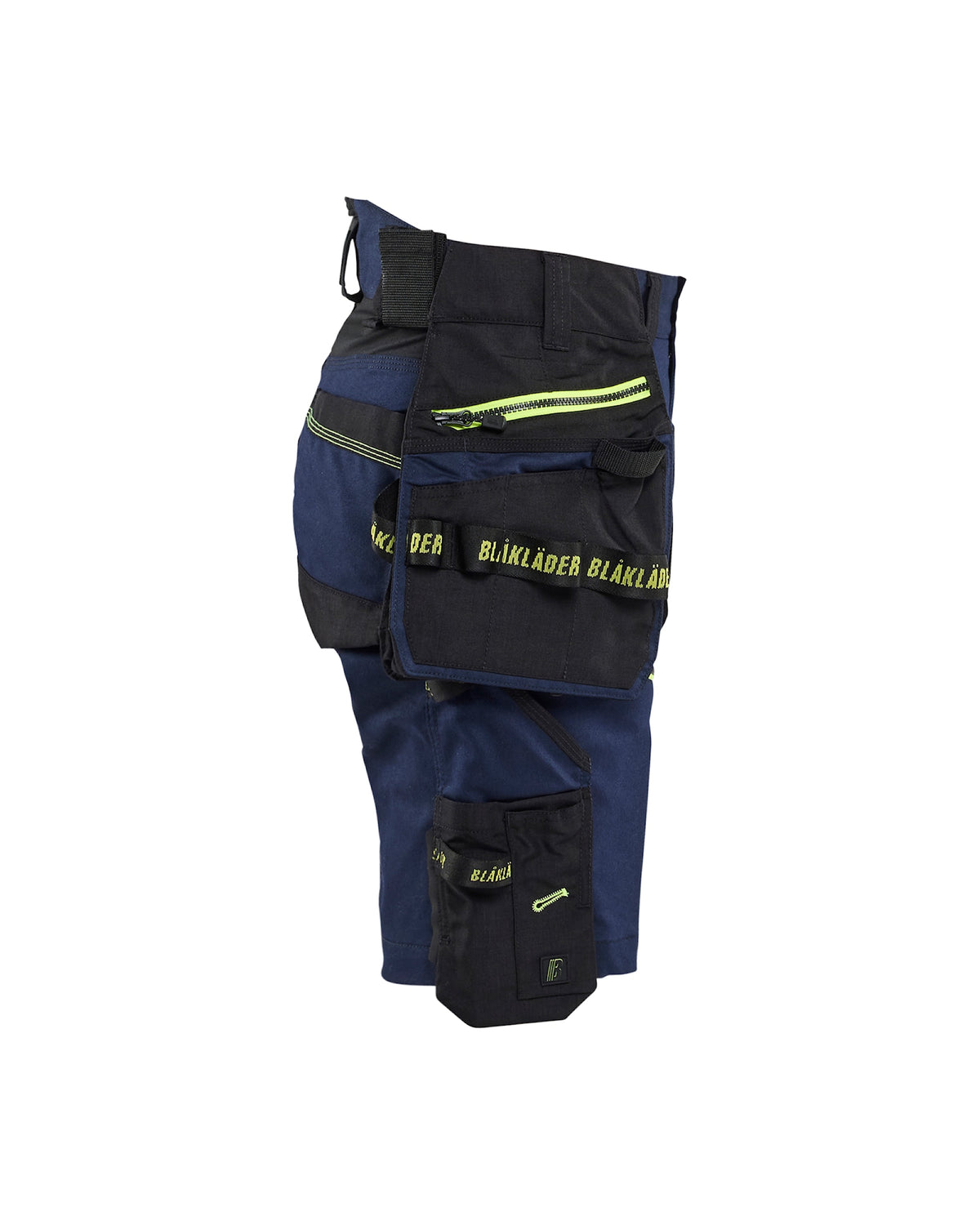 Blåkläder Damen 7175 Arbeitsshorts Striker – dunkelmarine/gelb