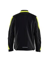 Blåkläder 4444 Industrie Stretch Bundjacke – schwarz/gelb