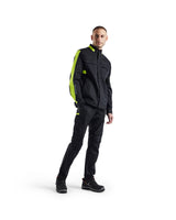 Blåkläder 4444 Industrie Stretch Bundjacke – schwarz/gelb