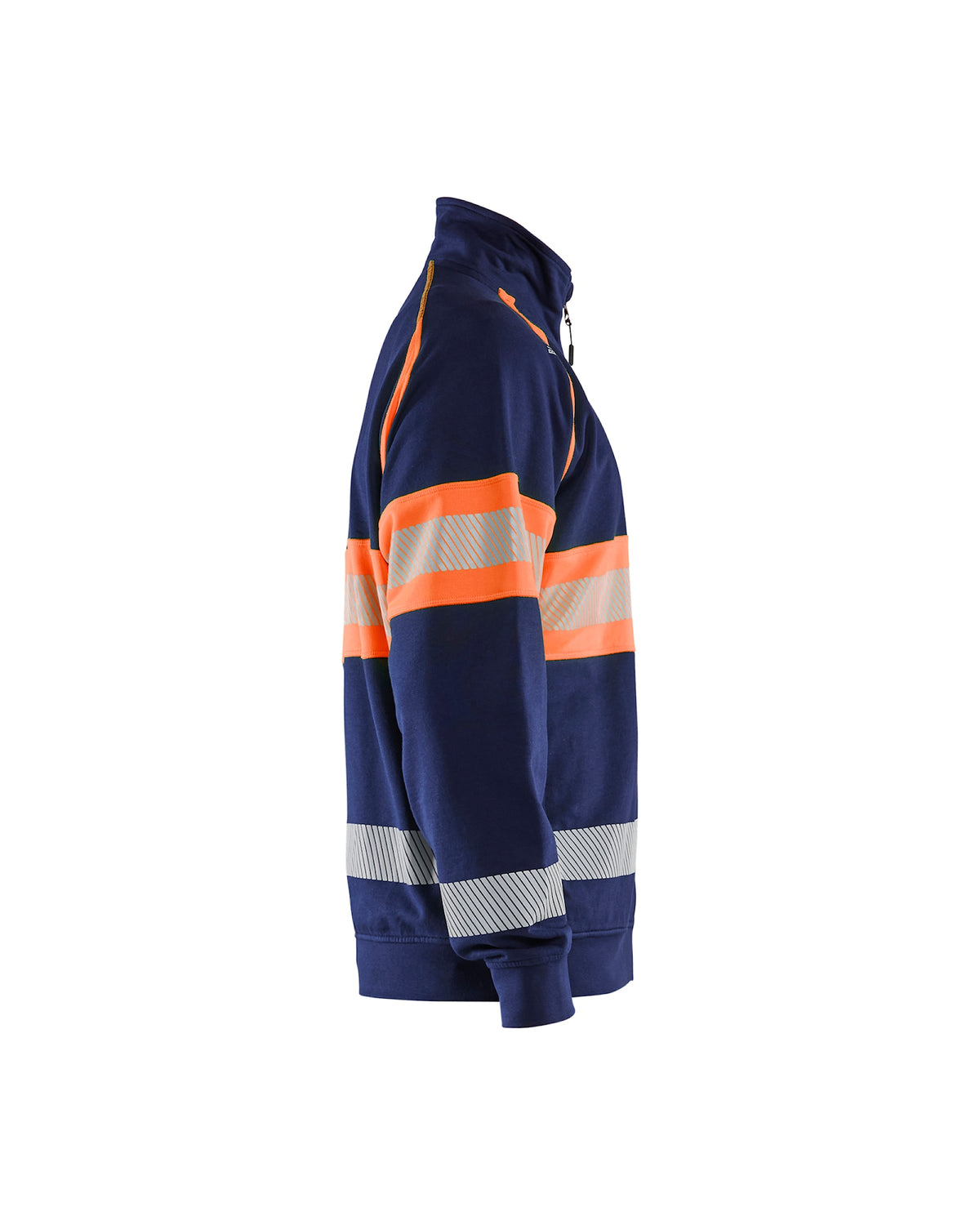 Blåkläder 3551 Warnschutz Sweatjacke Kl. 1 – marine/orange